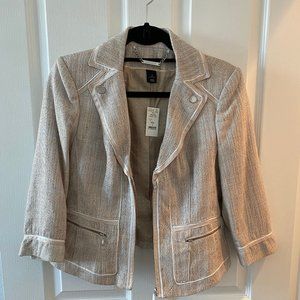 WHITE HOUSE BLACK MARKET - CROPPED JACKET Size 2 NWT